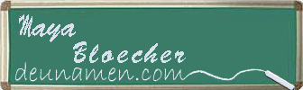 Maya Bloecher Visitenkarte